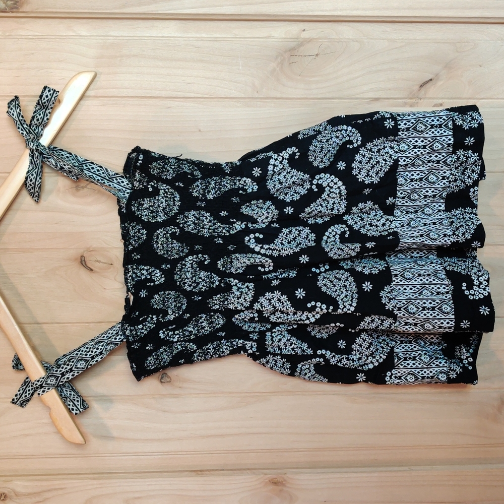Route 66 Black & White Spaghetti Tank Top - Picture 3 of 7